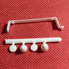 Roll Bar & Bullet Lights 1960 Chevy Corvette 1:25 Scale Model Car Part MPC
