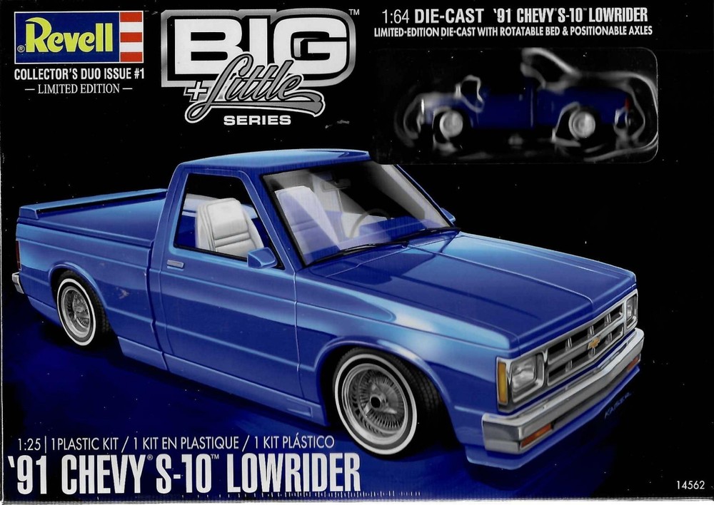 Revell 14562 ’91 Chevy S-10 1/25 Lowrider w/ 1/64 diecast model kit