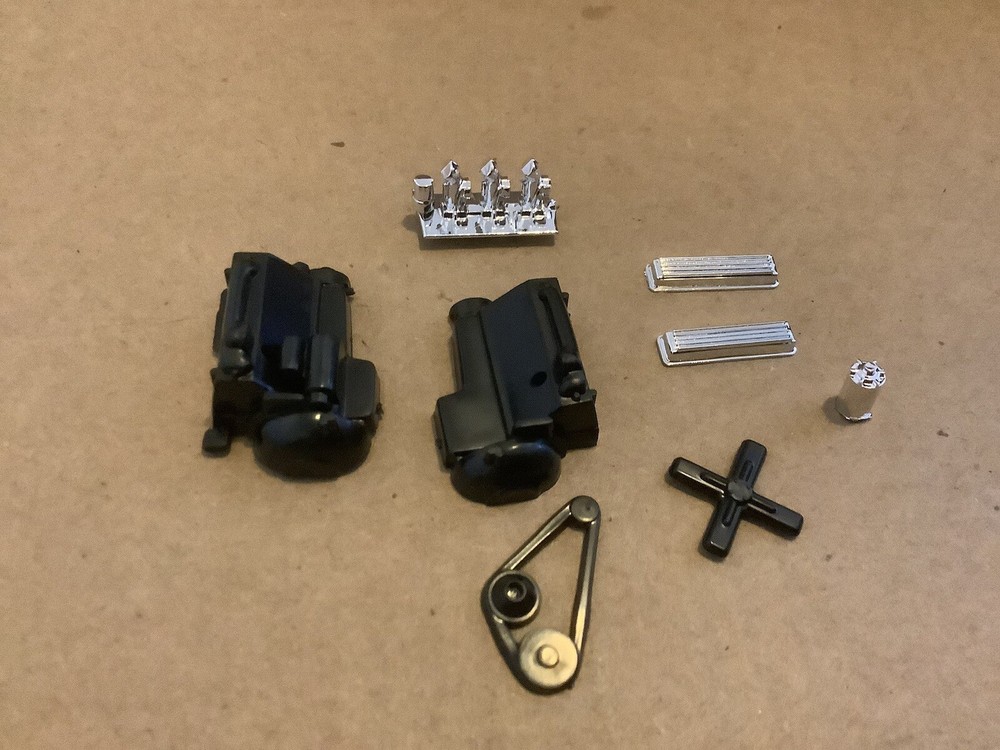 1 24 scale model parts Black Widow Hot Rod Engine Parts Lot No Box