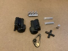 1 24 scale model parts Black Widow Hot Rod Engine Parts Lot No Box