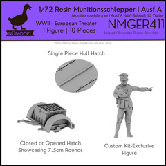 NUMODEL NMGER411 | 1/72 WWII Munitionsschlepper I Ausf A Light Tank w/ Trailer