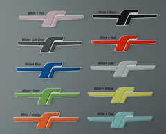 Plastic JDM F Badge Emblem For Subaru Forester