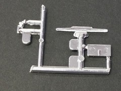 48 Ford Coupe TRUNK HANDLE , TRIM / EMBLEM from Revell 1:25 Model Kit 48