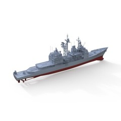SSMODEL 574S 1/1200 Military Model US Navy Monterey Missile Cruiser Full Hull