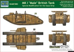 Master Box 72003 MK I Male British Tank Special Modification for Gaza Strip 1/72