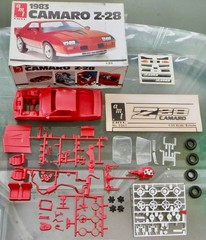1983 Camaro Z-28 Plastic Model Kit 1:25 AMT 6561 Partly Assembled