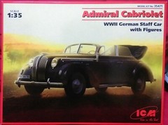 ICM 1/35 WWII German Staff car Admiral Cabriolet w/ Figures