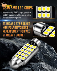 5 X 360 Lumens Super Bright 2835 15-EX Chipsets 569 578 211-2 212-2 LED B