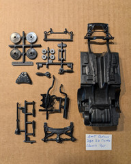 AMT DATSUN 280 ZX TURBO CHASSIS UNBUILT NO INSTRUCTIONS! 1/25