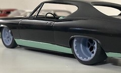 Resin 21/20-inch Billet Specialties Drag Comps Model car wheels, 1/24 1/25 Scale