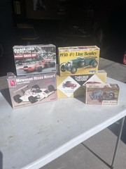 5 MODEL CAR KITS Lot Alfa Romeo Double Header Mpc Ford Bentley