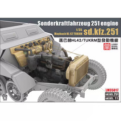 Heavy Hobby Lanmo 1/35 Maybach HL42/TUKRM Engine Compartment Model Kit LM-35017