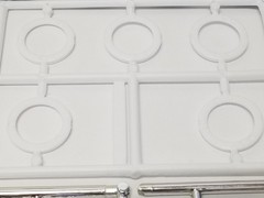 1958 Edsel Pacer WHITEWALL TIRES & HUBCAPS from AMT 1:25 Model Kit 58