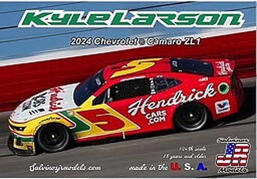 Salvinos 2024 Camaro ZL1 Kyle Larson #5 Hendrick – Plastic Model Nascar Kit