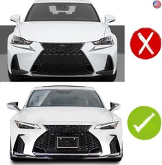 A Pair Front Fender Side Air Flow Fender Vent Cover Trim ABS for Lexus IS300