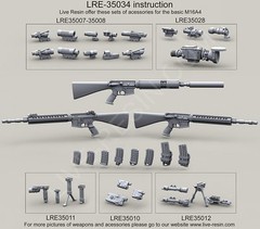 Live Resin 35034 1/35 US Navy/SOF Mk.12 Mod.0/1 Special Purpose Rifle (SPR)