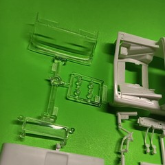 AMT 60 1960 Chevy Fleetside Pickup Truck 1/25 cab body hood glass chrome bumper