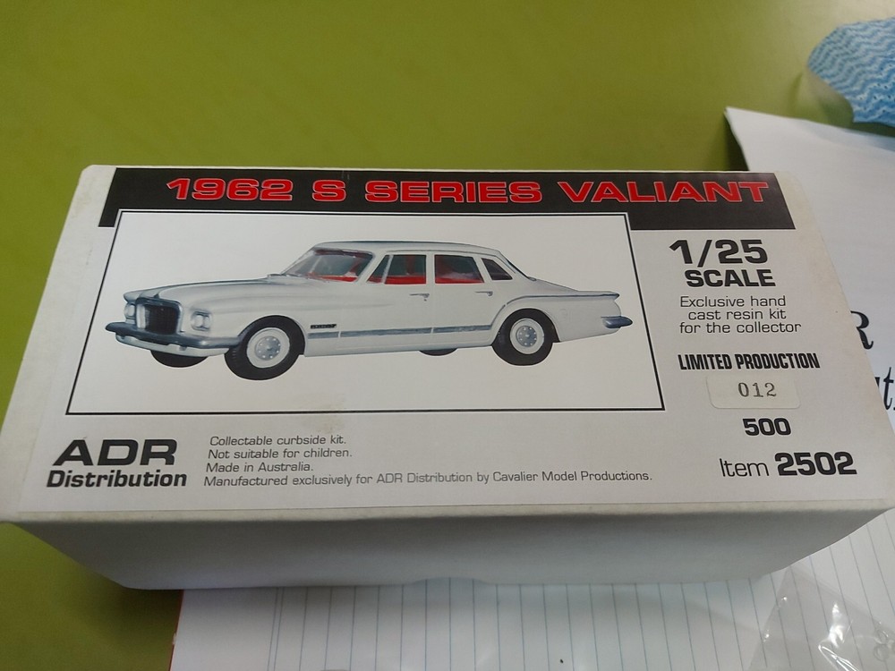 Cavalier 1962 S Series Valiant 1/25 Scale Resin Limited Production 12/500