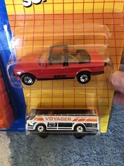 1986 Matchbox Automotive Superstars w/ Launcher 323i Cabriolet Ikarus Coach Bus