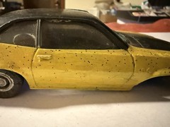 Vintage Eldon Ford Pinto Plastic Car Model Promo 1/29 Scale Junkyard Car