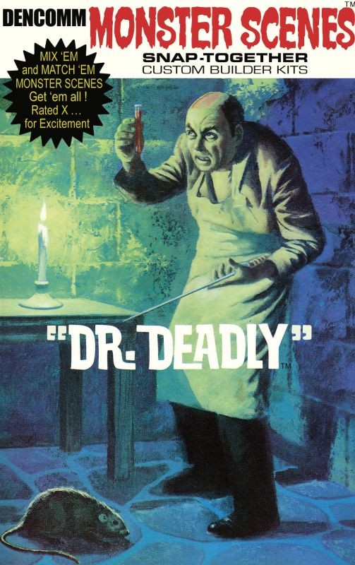 Atlantis 1/13 Monster Scenes Dr. Deadly Figure Snap Together Model Kit D631