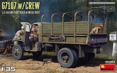 MiniArt 1/35 35383 WWII US G7107 1.5t 4X4 Cargo Truck w/Metal Body & 3 Crew