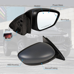 Right Passenger Side Mirror Fits 2020-2026 Ford Escape with Blind Spot Mirror, P
