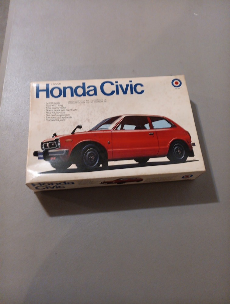 G1Z Sealed Rare Vintage Honda Civic 2 Door Coupe 1/20 Model Hobby Kit No. 9027