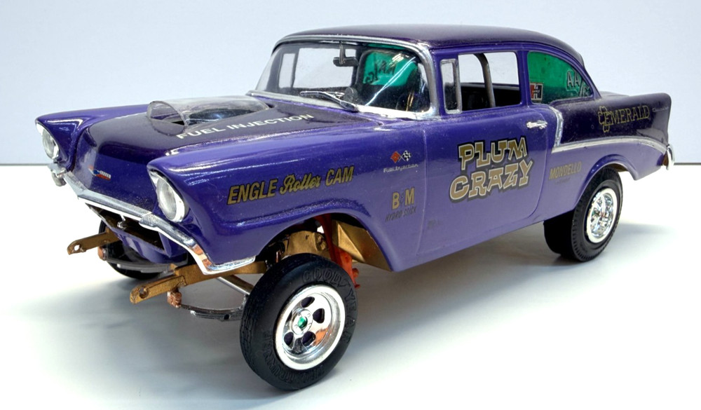 AMT 1:25 Scale 1956 Chevrolet Gasser “Plum Crazy” John Klaver Pro-Built Model