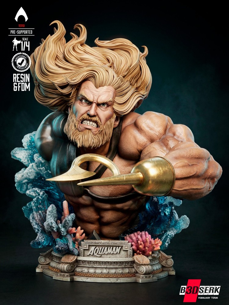 Aquaman Bust model kit unassembled unpainted see Description