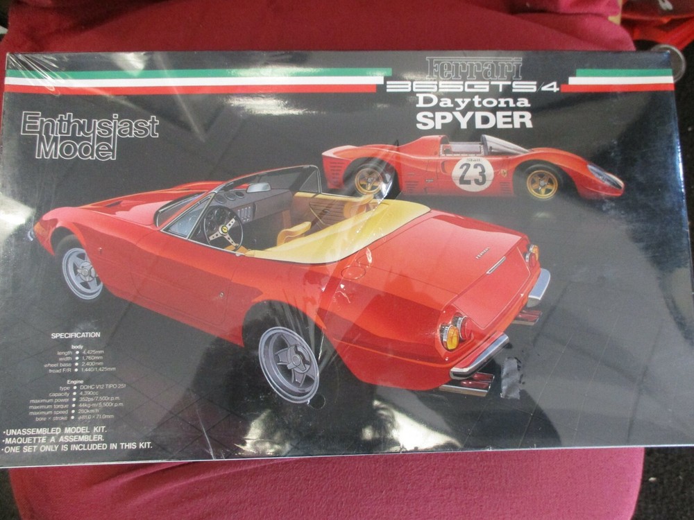 FUJIMI Ferrari 365GTS/4 Daytona Spyder 1/24 UNOPENED ORIGINAL PACKAGE WRAPPED