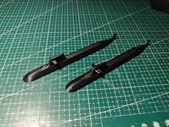3D 1/700 Chinese Navy Type 093 nuclear submarine Unpainted /Waterline/14cm