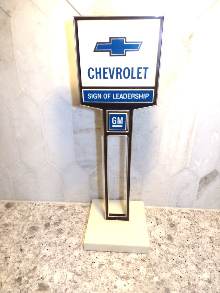 1970’s-1980’s Chevrolet Dealership Promo Model Desk Sign 1/25 scale