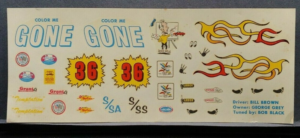 AMT | No. 6671 KD-24 | 1:25 Vintage Decals
