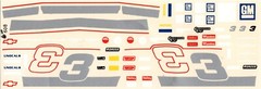 Fred Cady No. 608 1:24th. or 1:25th. #3 Chevy Dale Decals NOS Decal