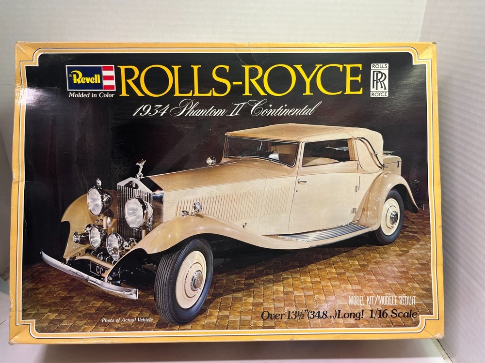 1/16 REVELL H-1294 1934 ROLLS ROYCE PHANTOM II CONTINENTAL UNBUILT MODEL KIT