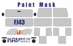 1:35 Paint Mask Canopy for Toyota Land Cruiser FJ43 AK35001