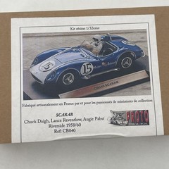 Proto Slot Kit 1:32 Scarab CB040 Resin Racing Car Slot Car Kit Blue W/ Box Rare