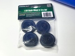 GREEN LIGHT Wheel & Tire Set GOOD YAER 1/18 Scale MODEL CAR JUNKYARD PARTS