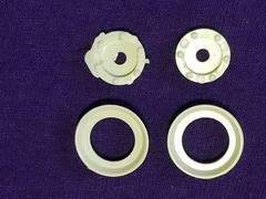 JOHAN 1966 Marlin 2 – FRONT INNER WHEELS & RETAINERS for 1:25 Model Kit 66