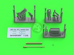 Master 1/35 M1919A4 Browning .30 Cal Machine Gun w/E6160 Mount w/Decal GM-35-092