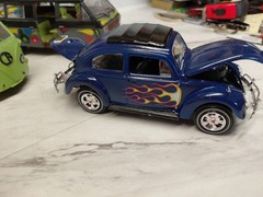 Model Junkyard/parts Plastic Custom Vintage Car Lot Of 4 Custom Vw,porche