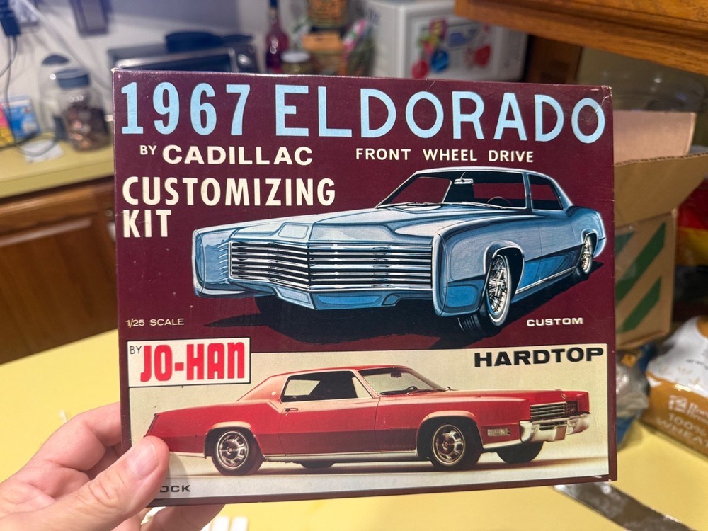 *SUPER RARE ORIGINAL VINTAGE JO-HAN 1967 CADILLAC ELDORADO KIT **COMPLETE *L@@K!