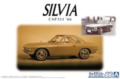 Aoshima The Model Car Series No.66 Nissan CSP311 SILVIA 1966 1/24 Plastic Model