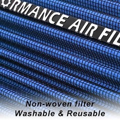 4 inch Cone Intake Filter for Engine Cold Air Inlet 76mm 89mm 101mm A-4in-Blue