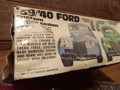 Vintage AMT 1930-40’s FORD Custom Tudor Sedan Car Model Kit – JUNKYARD PARTS!