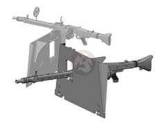 Rado 1/35 Gun Shield w/MG 42for StuG III-IV (2 guns & 1 sh.) (for RFM) RDM35S28