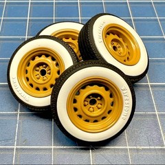 Artillery Wheels w/ Vintage Firestone Tires 1/25 1/24 – SOLD IN PAIRS