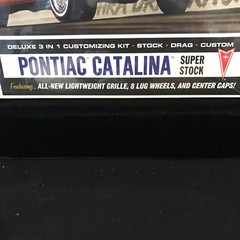 AMT 1392 ‘62 PONTIAC CATALINA SUPER STOCK MODEL KIT-NIB-1/25 SCALE