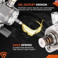 GEARLAST High Pressure Fuel Pump Compatible with Audi A3 Q3 TT, Volkswagen